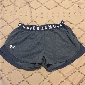 Under Armour Blue Athletic Shorts Lightweight Performance